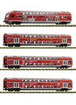 Fleischmann 881916 - N - 4-tlg. Doppelstockwagen-Set, FEX, DB AG, Ep. VI - DC - Digital